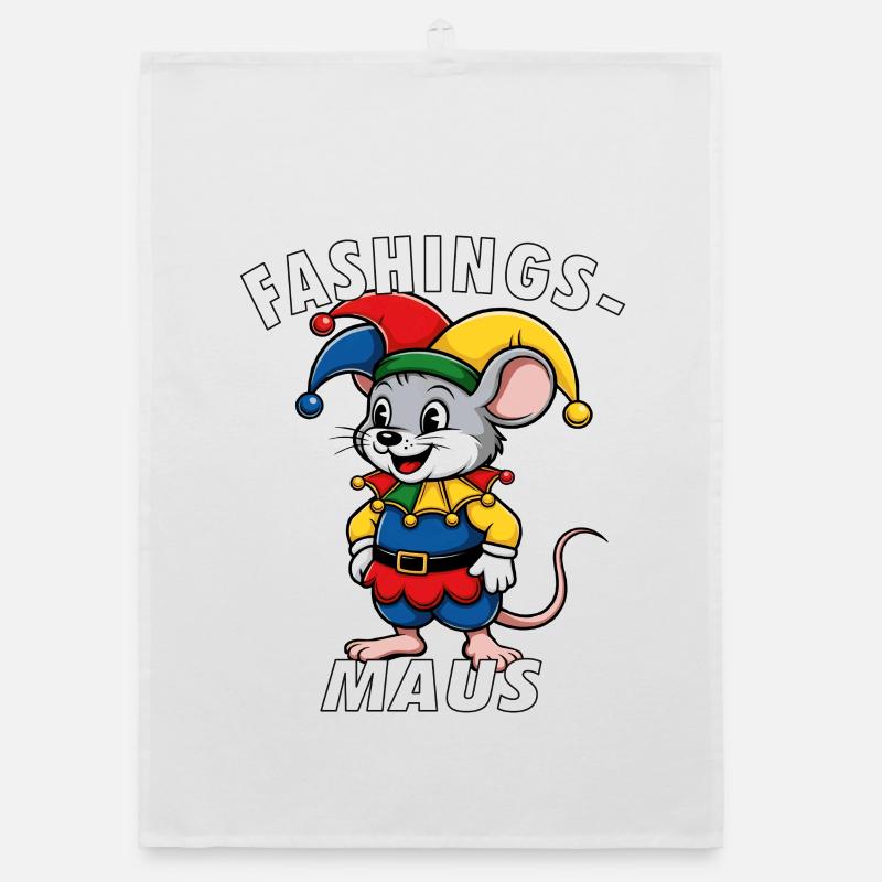 CARNIVAL MOUSE Organic dish towel