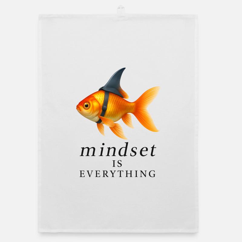 Goldfish Mindset Conception de harnais, Motivation Torchon bio