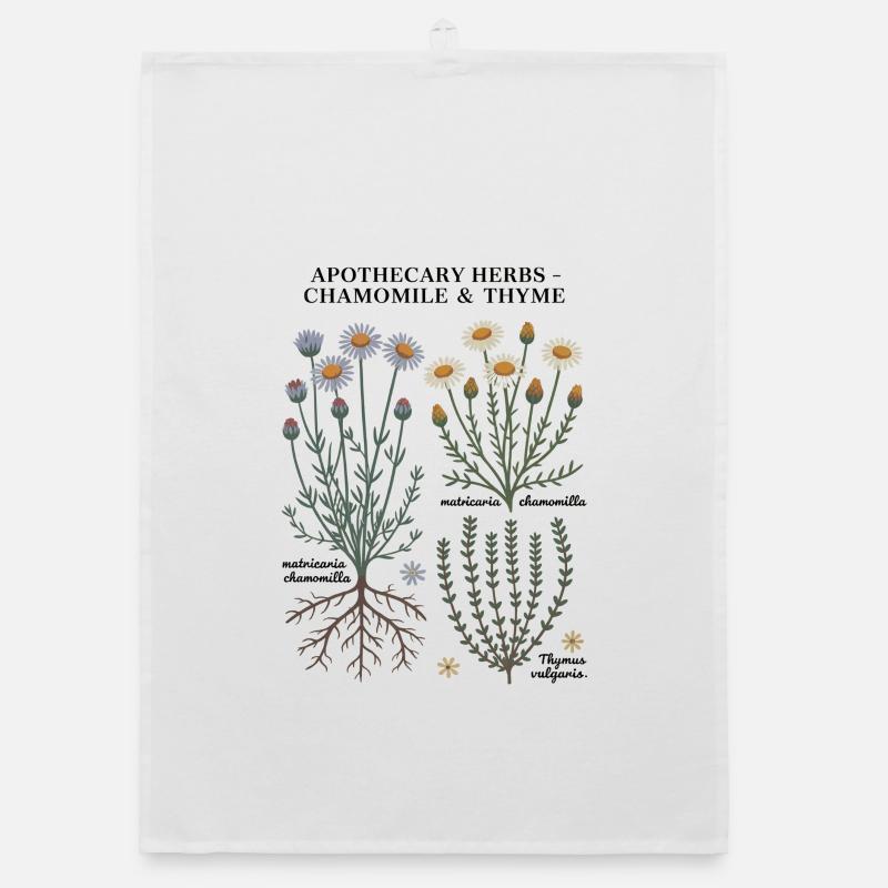 Apothecary Herbs – Chamomile & Thyme Organic dish towel