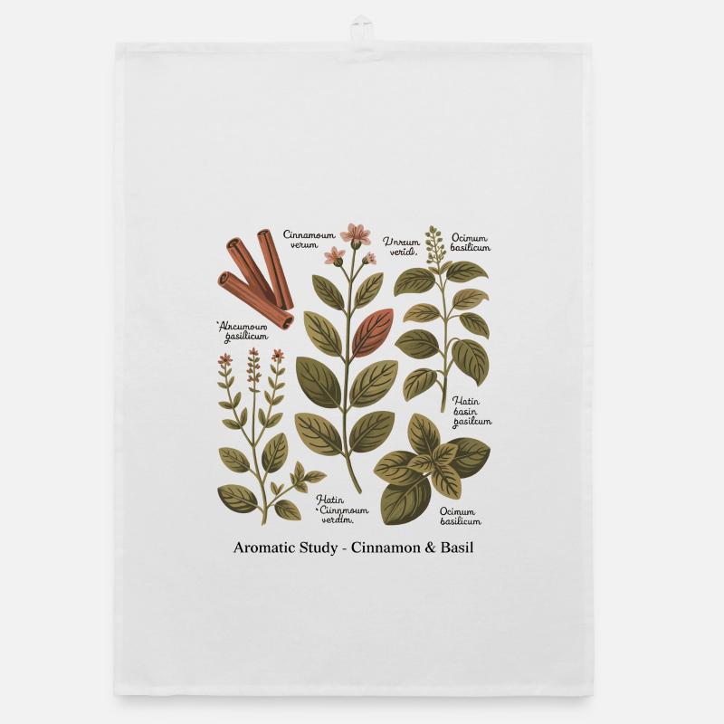 Aromatic Study – Cinnamon & Basil Organic dish towel