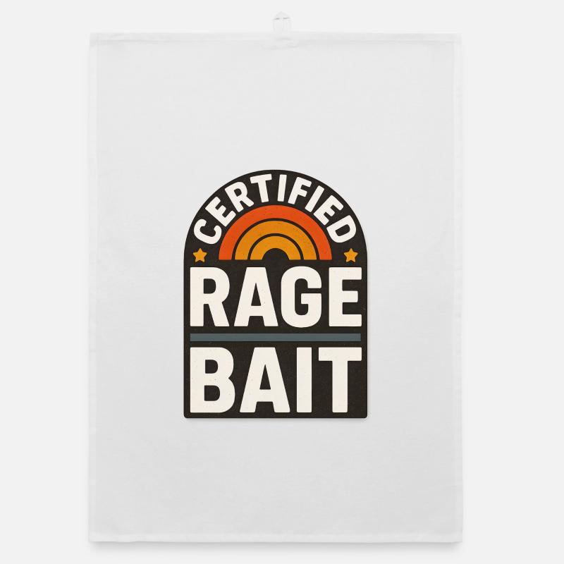 Rage Bait Patch Drôle de dicton Torchon bio