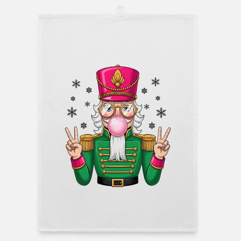 Nutcracker Chewing Gum Organic dish towel