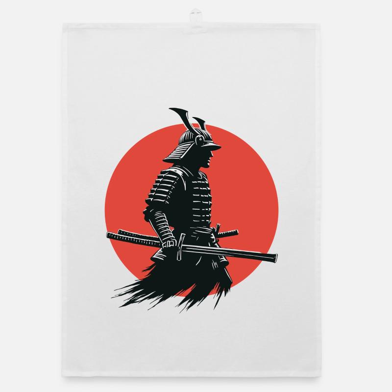 Samurai Warrior Japanese Legend Organic dish towel