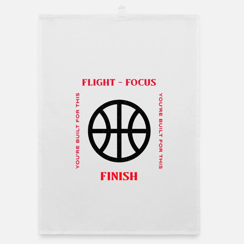 Flight, Focus, Finish Design Organic dish towel
