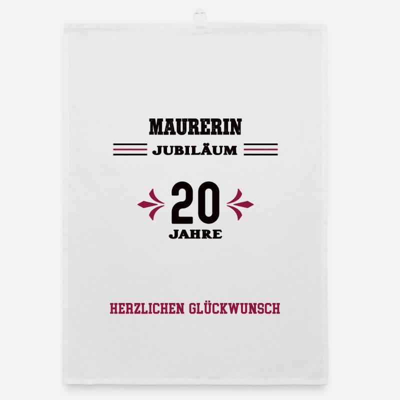 Bricklayer 20th Anniversary 20th Anniversary Masonry Organic dish towel