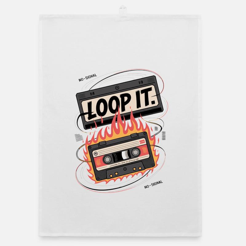 Loop It Flammen Cassette Organic Geschirrtuch