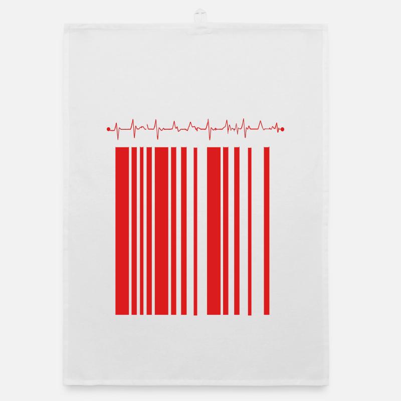 Emergency Stripe Contrast Organic dish towel