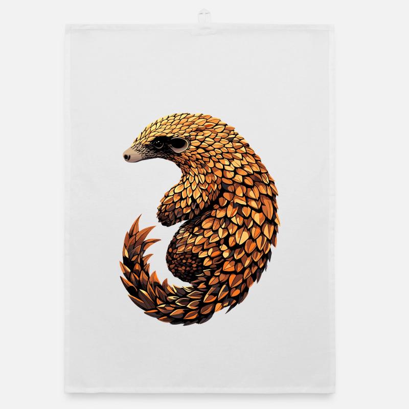 Pangolin Pangolin Pine Cone Pangolins Organic dish towel