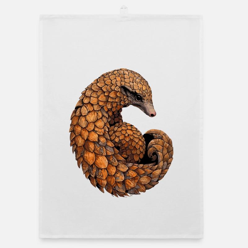 Pangolin Pangolin Pine Cone Pangolins Organic dish towel
