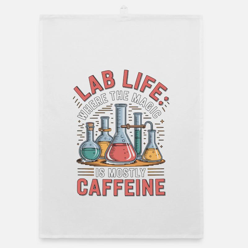 Lab Technician Lab Life Where The Magic Scientist Organic dish towel