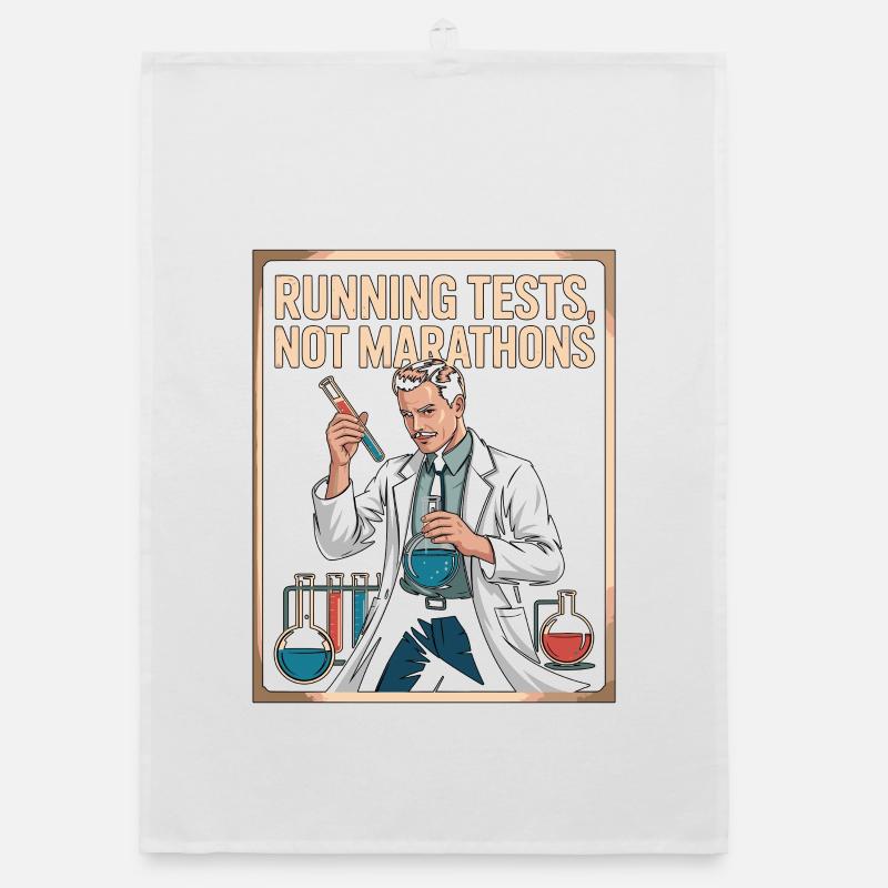 Lab Technician Running Tests Medical Technologist Organic Geschirrtuch