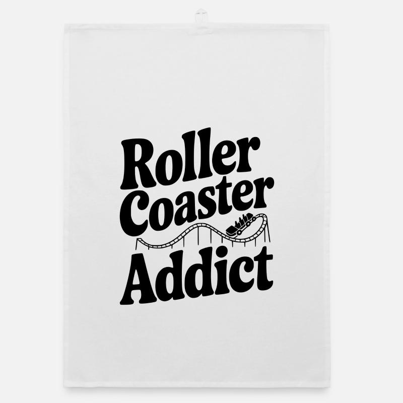Roller Coaster Addict Organic dish towel