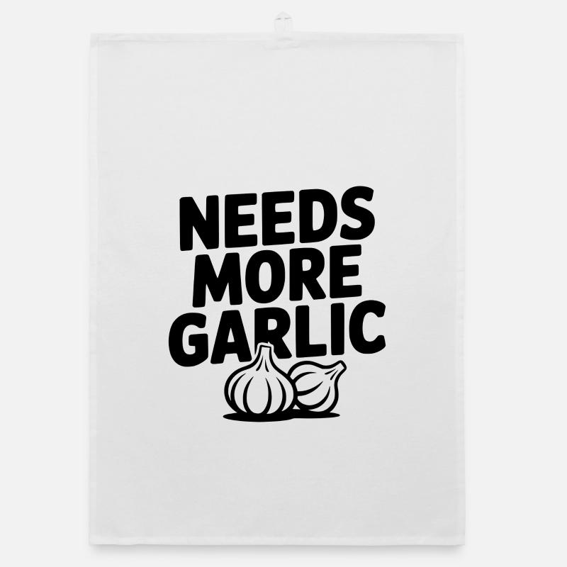 Needs More Garlic Organic dish towel