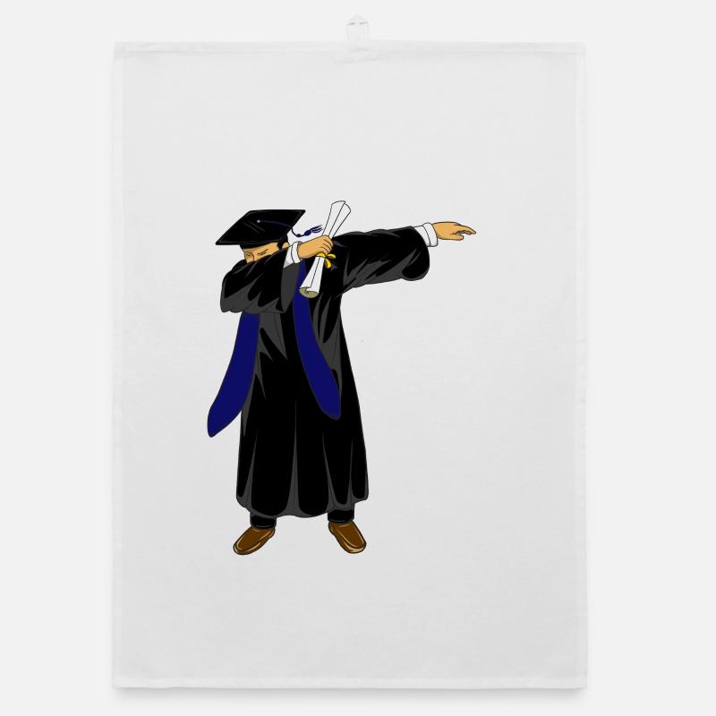 Dabbing Graduation Class 2026 Navy Blue Uniform Organic dish towel
