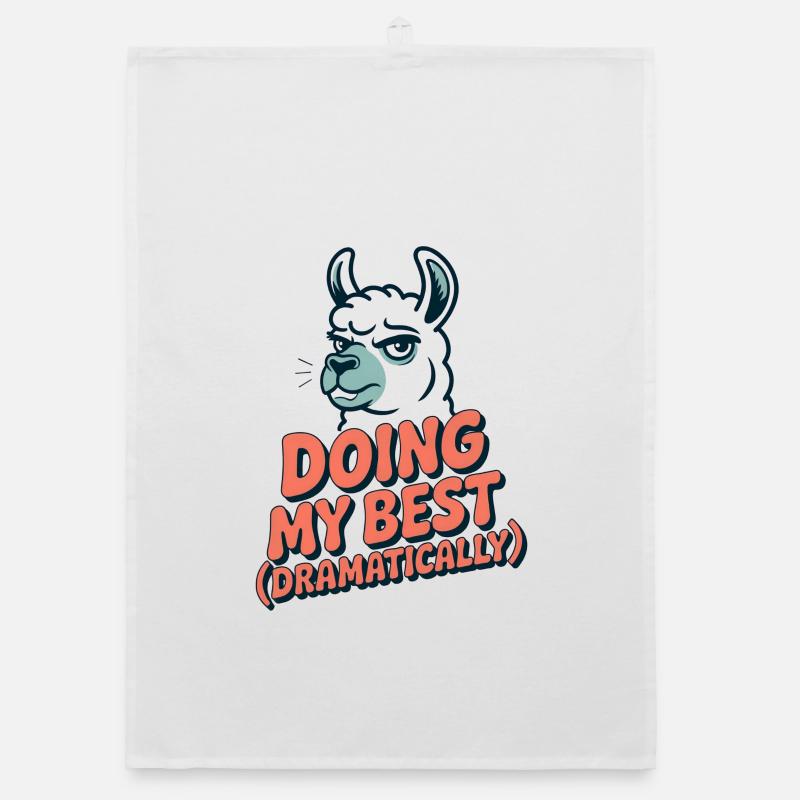 Doing My Best – Dramatic as always Organic dish towel
