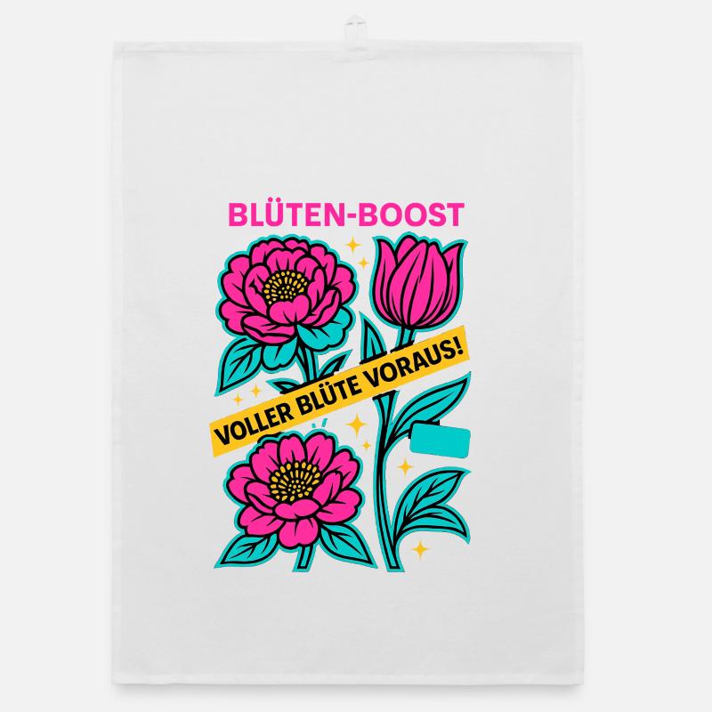 Blossom Boost, Spring Power, Blossom Ahead Organic dish towel