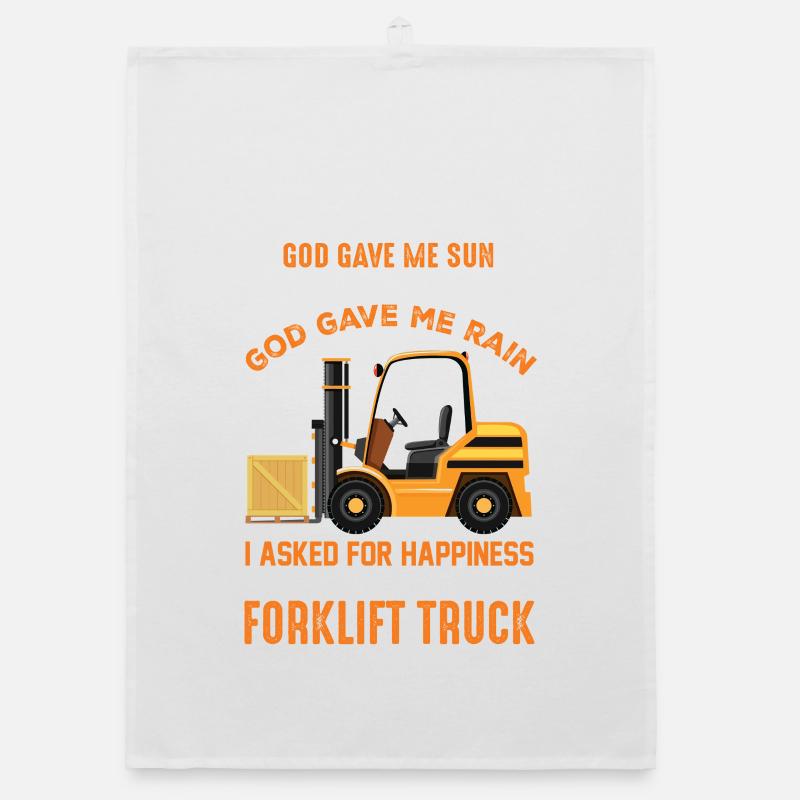 Forklift Forklift Driver Organic dish towel