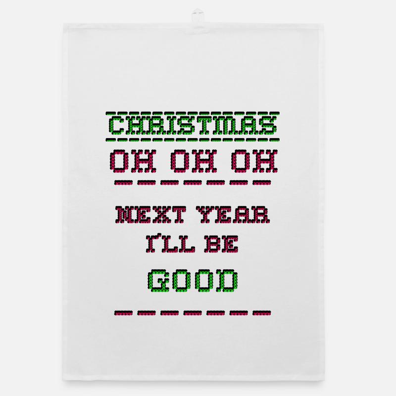 Pixel de Noël Torchon bio