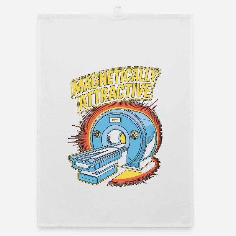 MRI Tech Magnetically Attractive Radiographer Organic dish towel