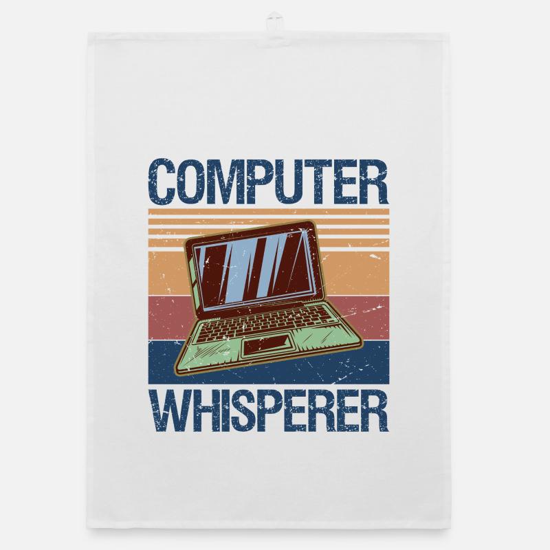T-shirt Whisperer Informatique Nerds du support technique IT Torchon bio