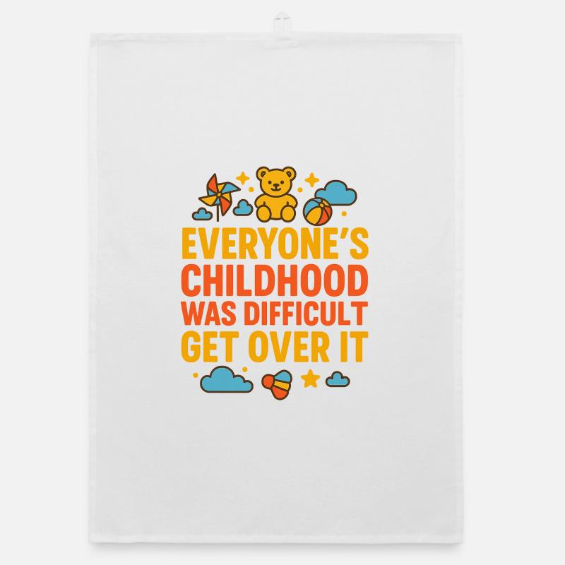 Message de lutte d’enfance Over ItBold Torchon bio