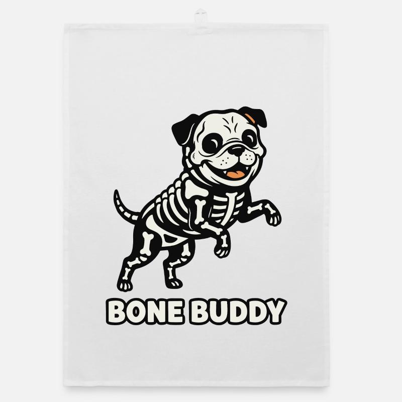 Chien Bone Buddy Torchon bio