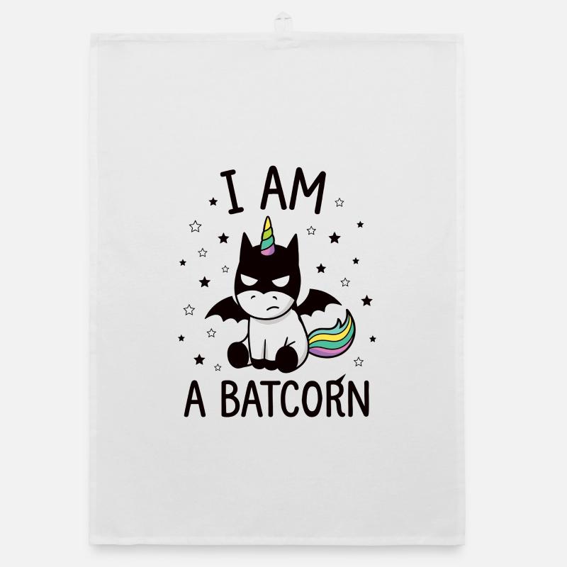 I AM A BATCORN – Einhorn Superheld Organic Geschirrtuch