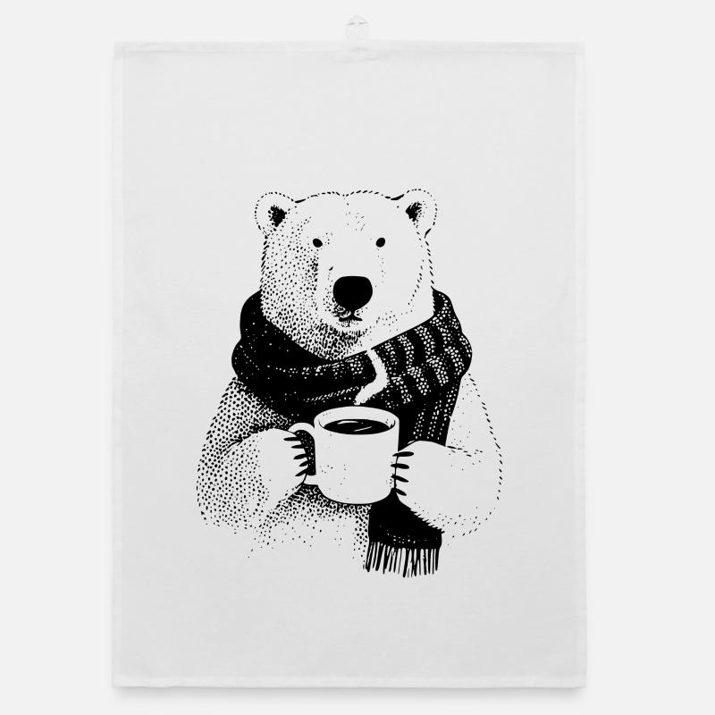 Kaffee Eisbär Organic Geschirrtuch