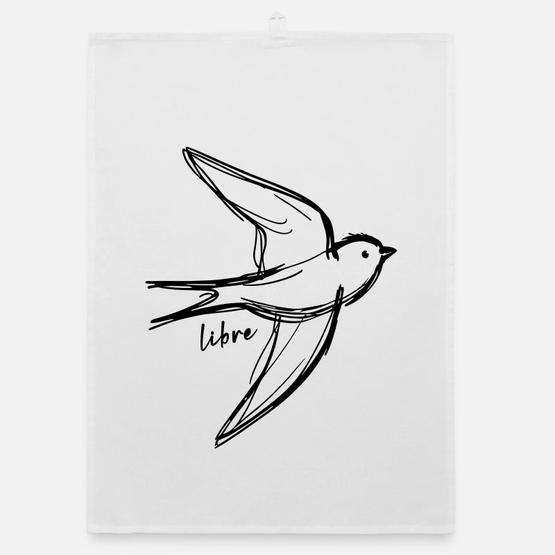 Oiseau libre Torchon bio