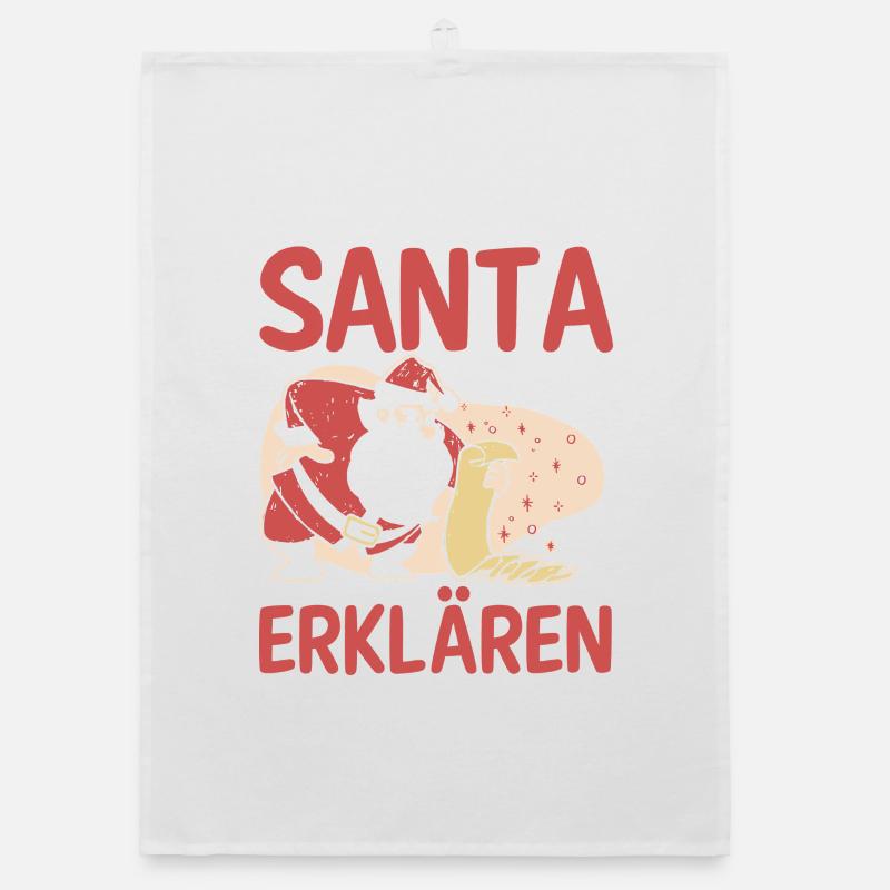 Noël du Père Noël Espiègle Noël Torchon bio