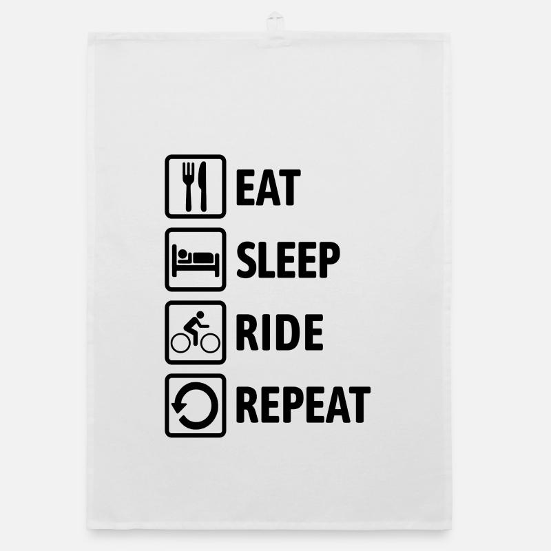 Manger Dormir Répéter - Cyclisme Torchon bio