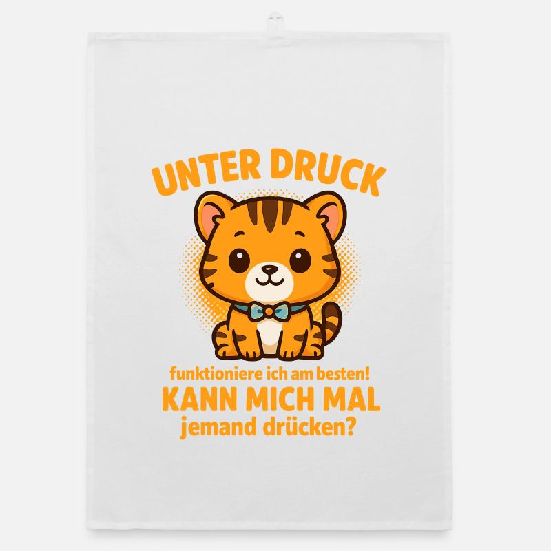 Sous pression, câlin, douce phrase de presser Torchon bio