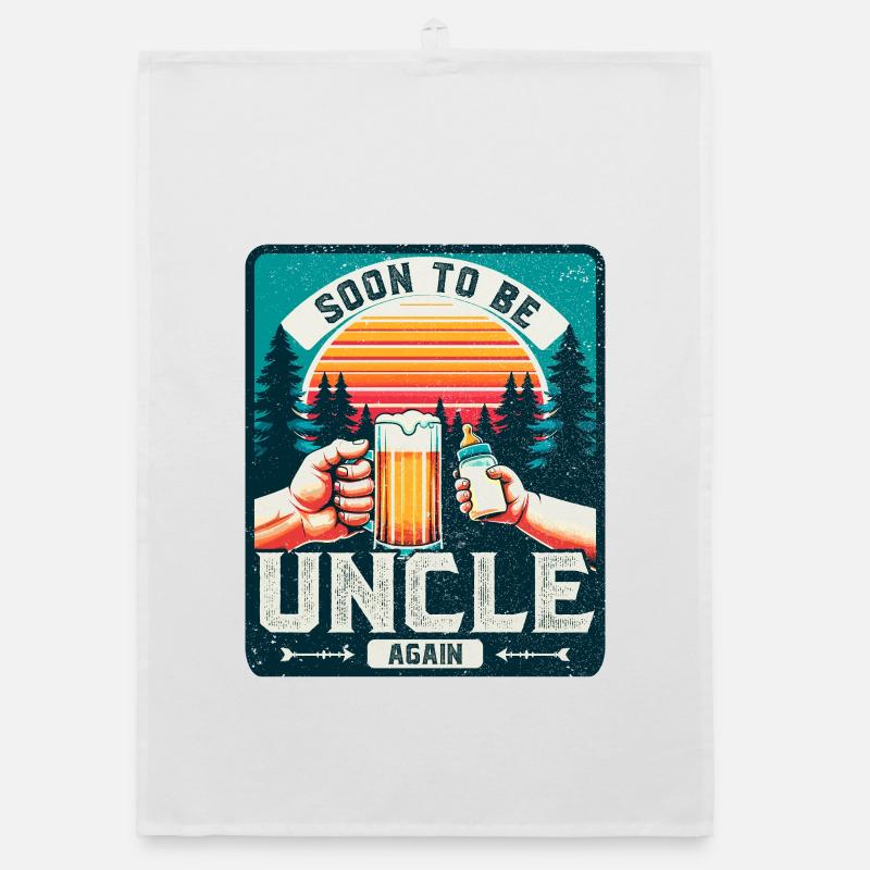 Uncle again, uncle-to-be, future uncle Organic dish towel