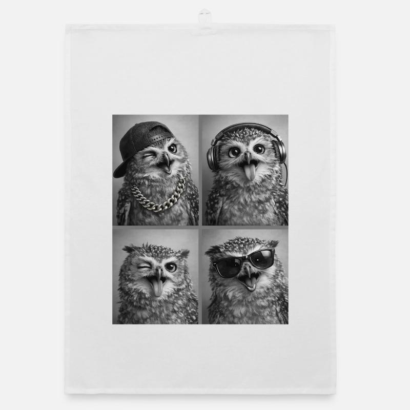Owl Organic dish towel