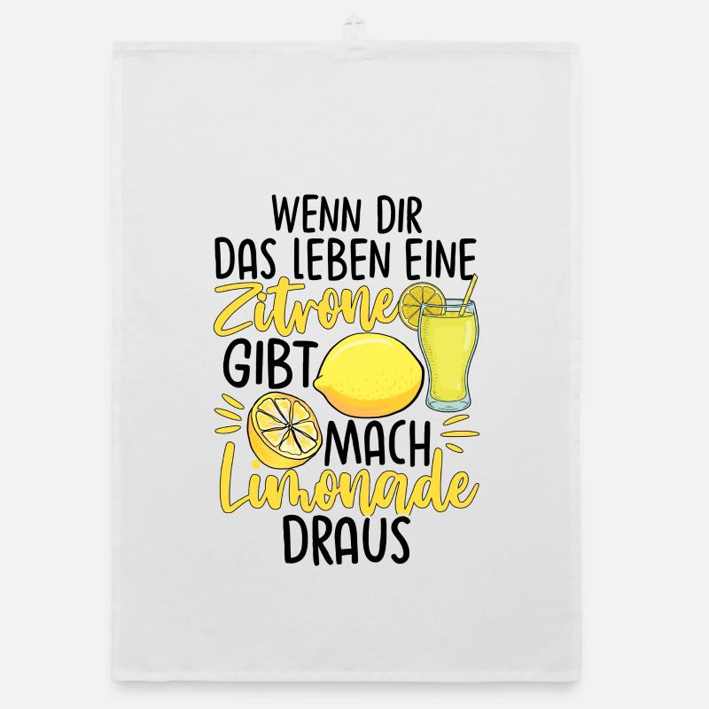 Wenn Dir Das Leben Eine Zitrone Gibt Mach Limonade Organic Geschirrtuch