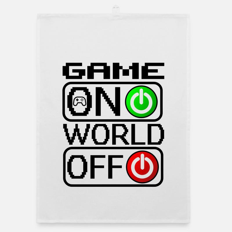 Gioco in arrivo e il mondo fuori gioco Citazioni divertenti Strofinaccio da cucina ecologico