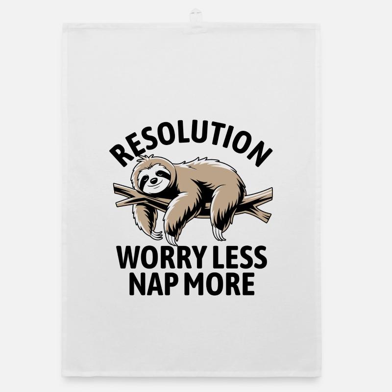 Worry less, nap more | good intentions Organic dish towel