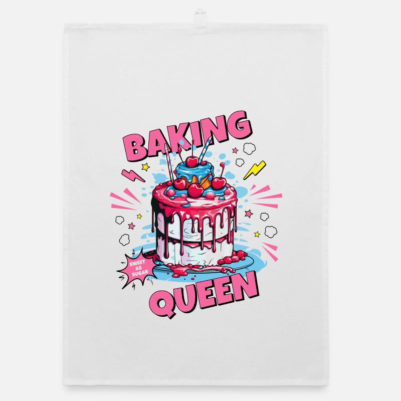 Backing Baking Queen Baking Fairy Baker Cake Organic dish towel