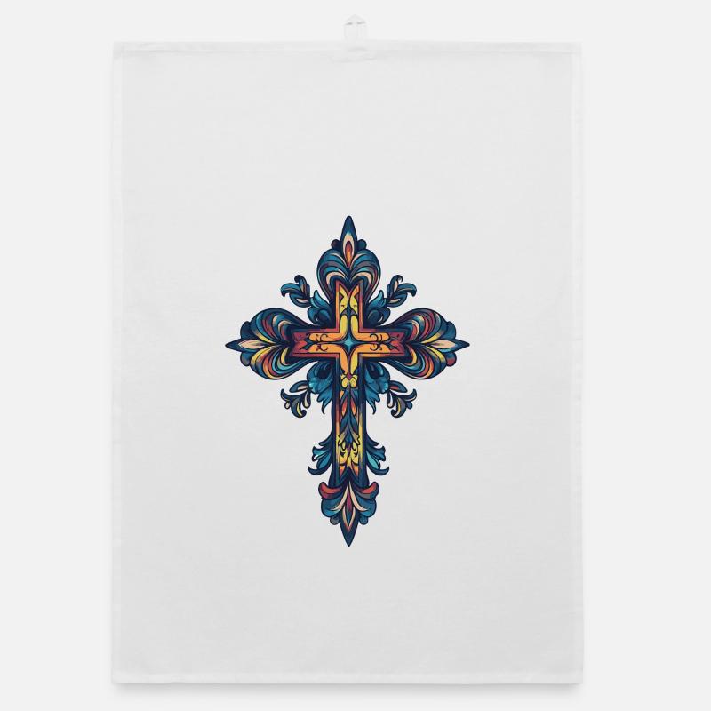 Croix chrétienne Torchon bio