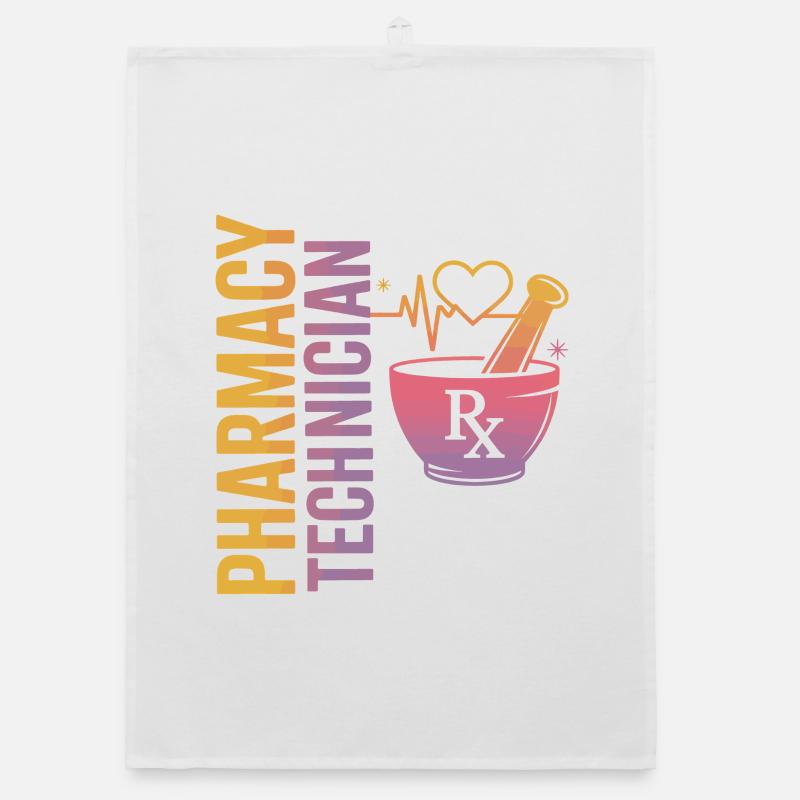 Pharmacy technician illustration Organic dish towel