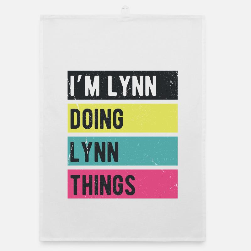 I’m Lynn Doing Lynn Things Retro Colors Organic dish towel