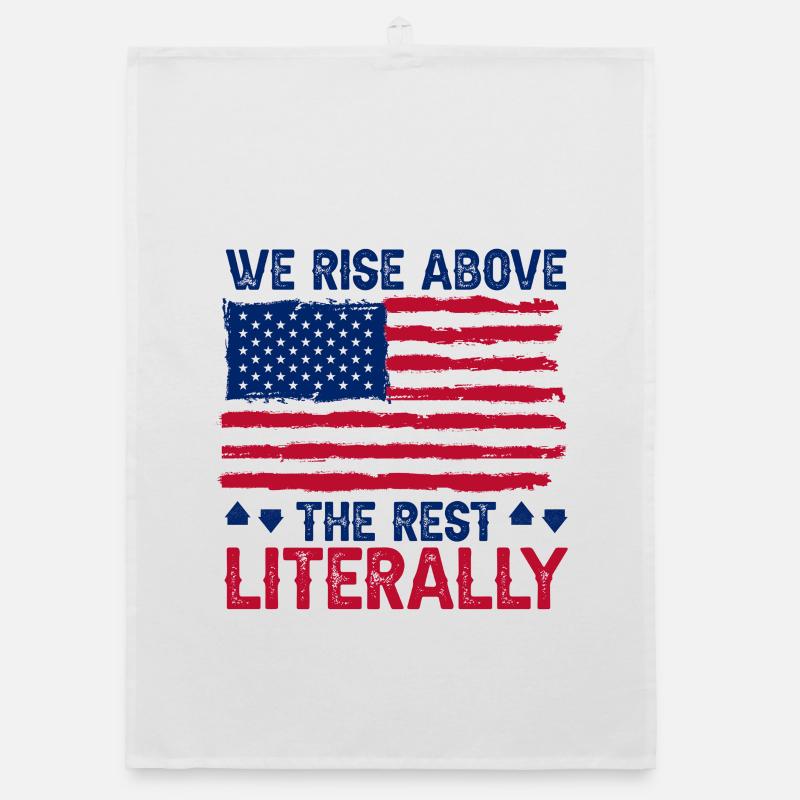 Elevator Technician Rise Above The Rest Literally Organic Geschirrtuch