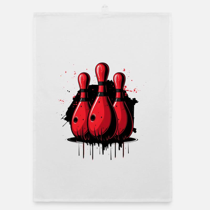 Bowling Pins Organic dish towel