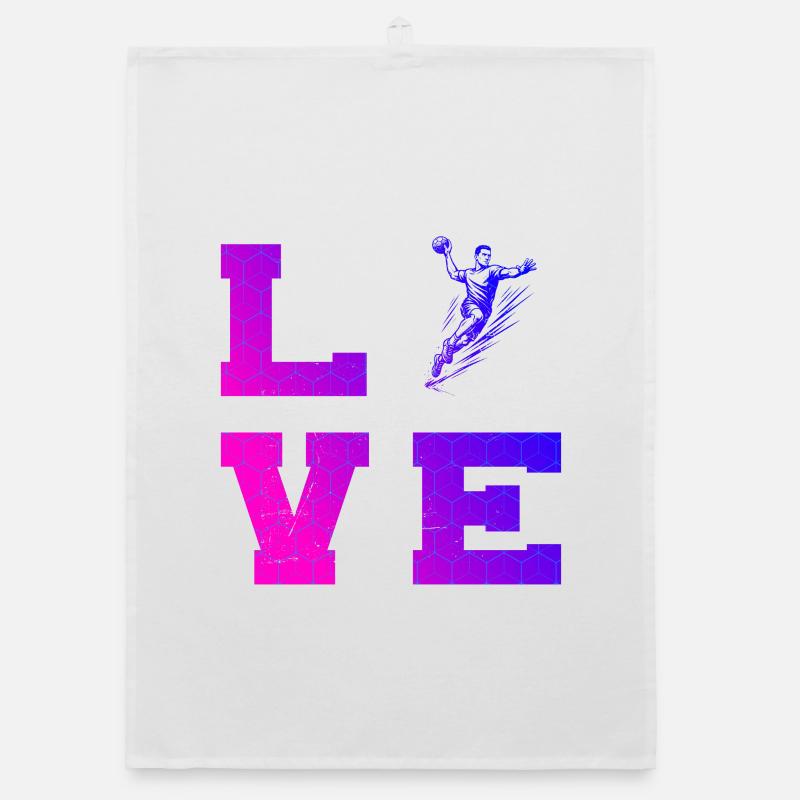 Conception vintage de handball pour hommes Torchon bio