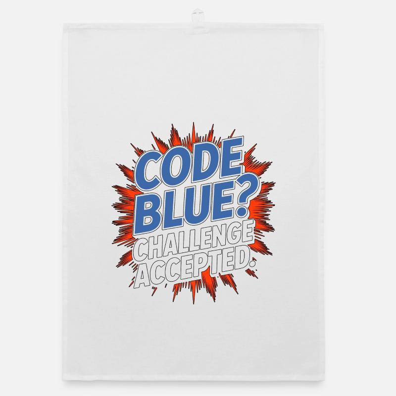 Réponse au traumatisme en soins intensifs Infirmier Code Blue Torchon bio