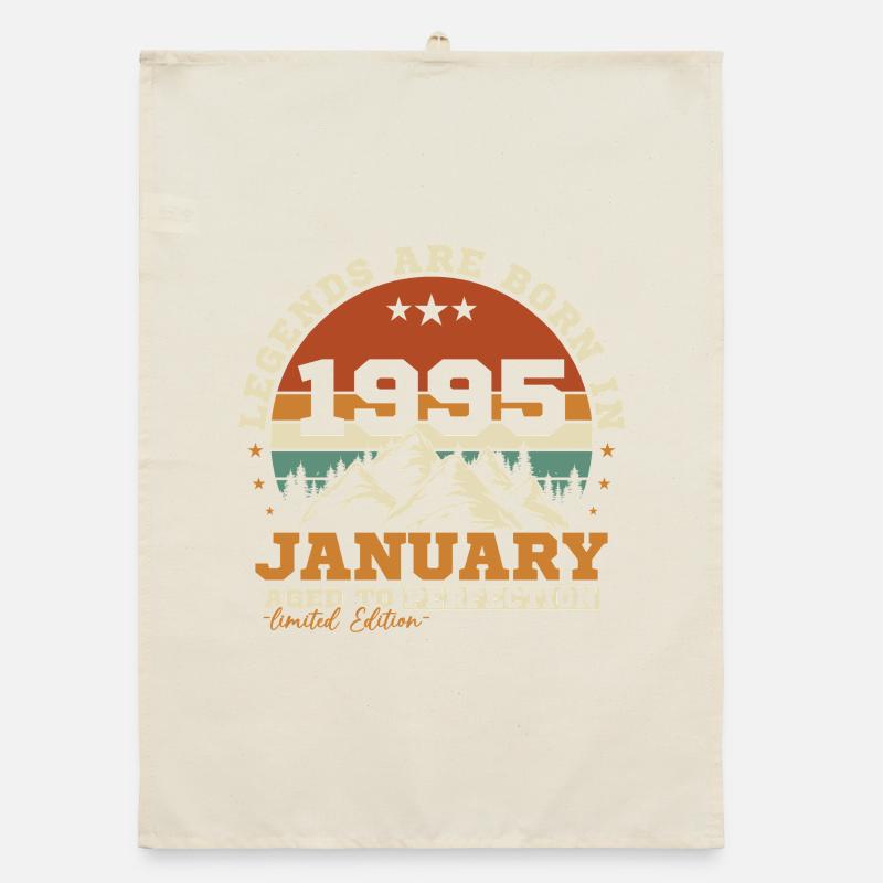 Januar 1995 Vintage-Retro-Geburtstagsgeschenk Organic Geschirrtuch