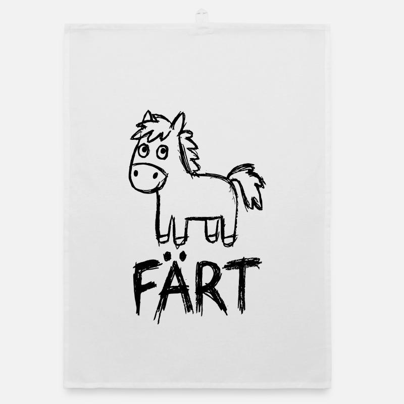 Cavalier cheval Propriétaire de chevaux FÄRT Torchon bio