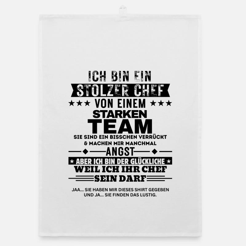 Fier patron d’une équipe solide Torchon bio