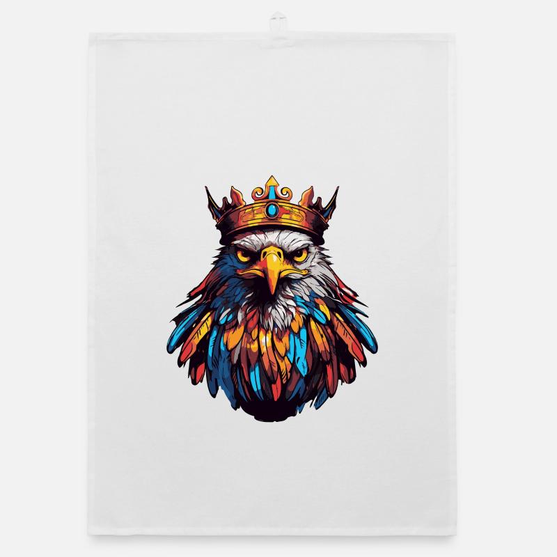 Eagle Comic Crown Organic dish towel