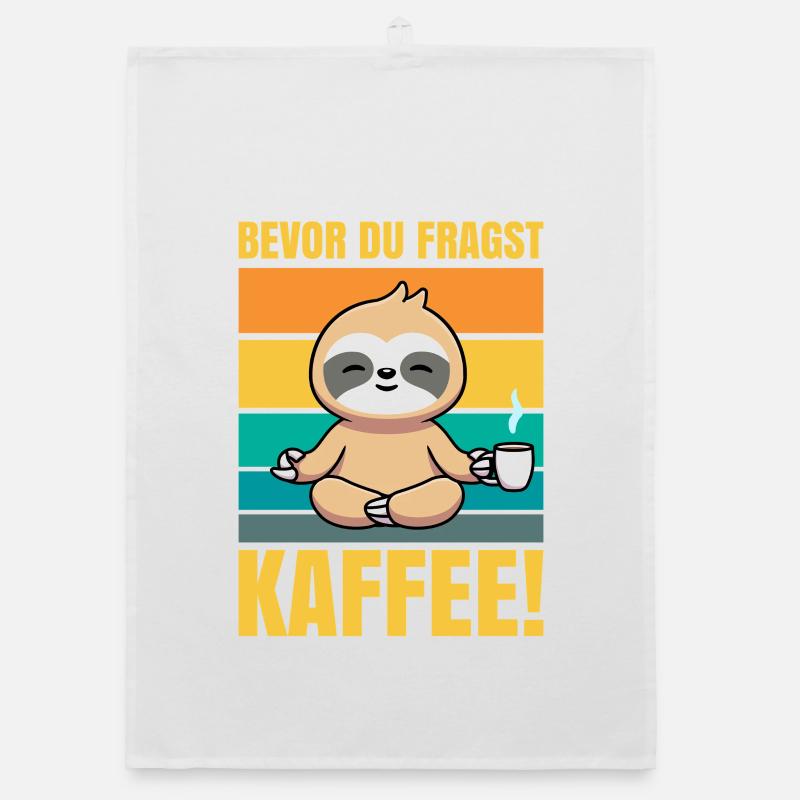 Before you ask Coffee Sloth Organic dish towel